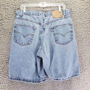 Levis Shorts Mens 36 Blue 550 Relaxed Fit 100% Cotton Denim USA Shorts